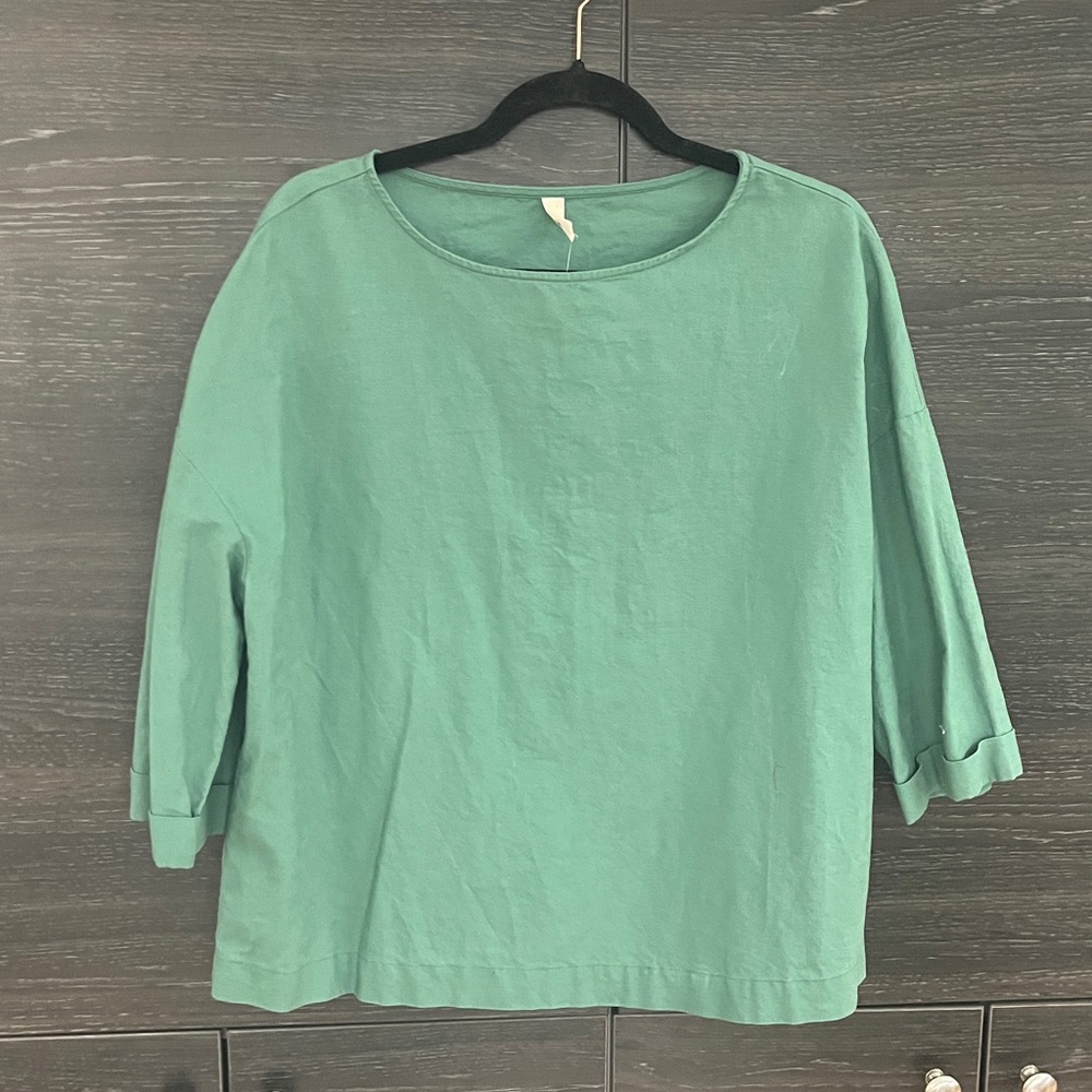 Grae Cove Linen Cotton Top 23” Ptp